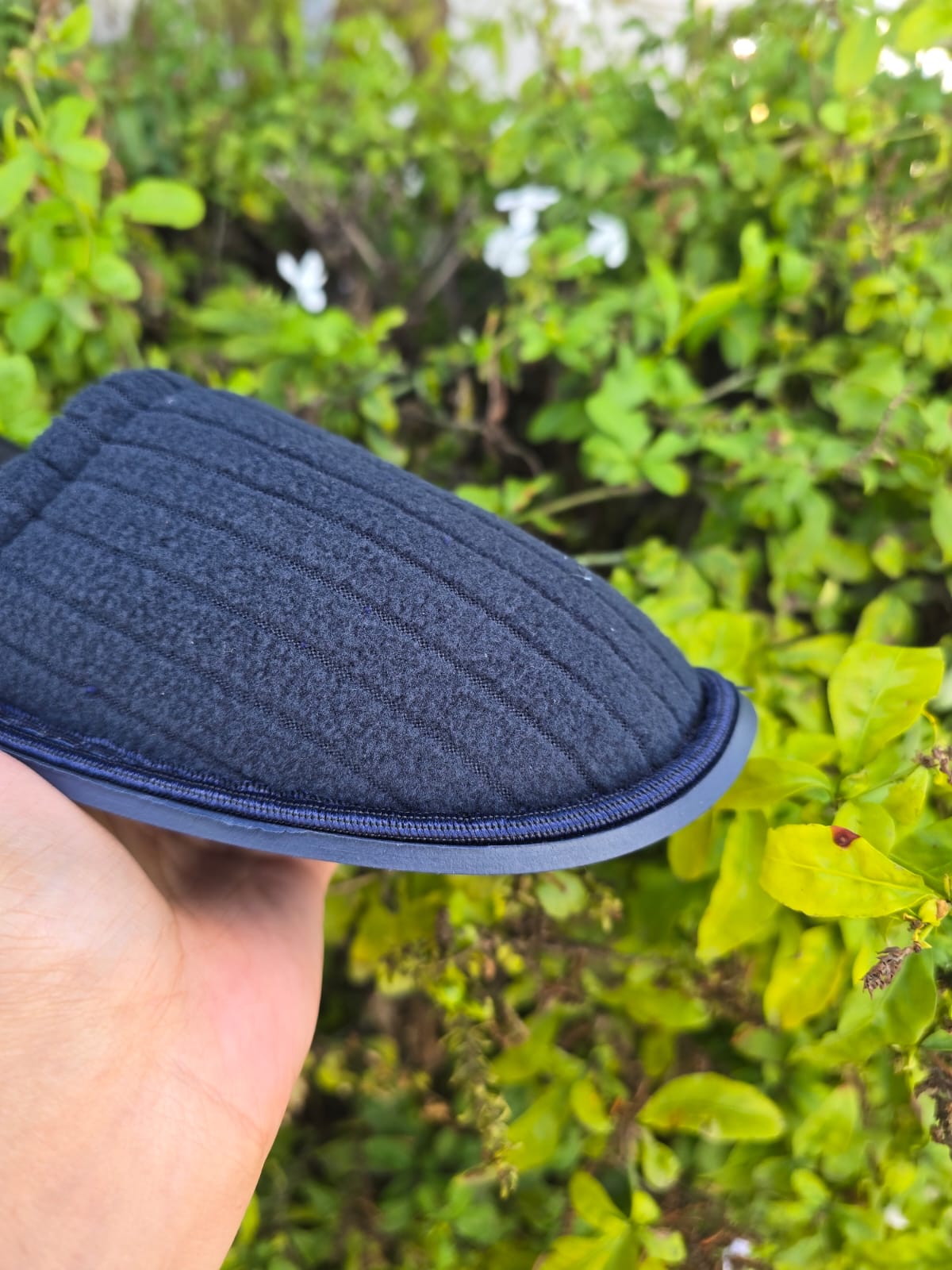 Navy Comfortable Morning House Shoes