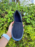 Navy Comfortable Morning House Shoes