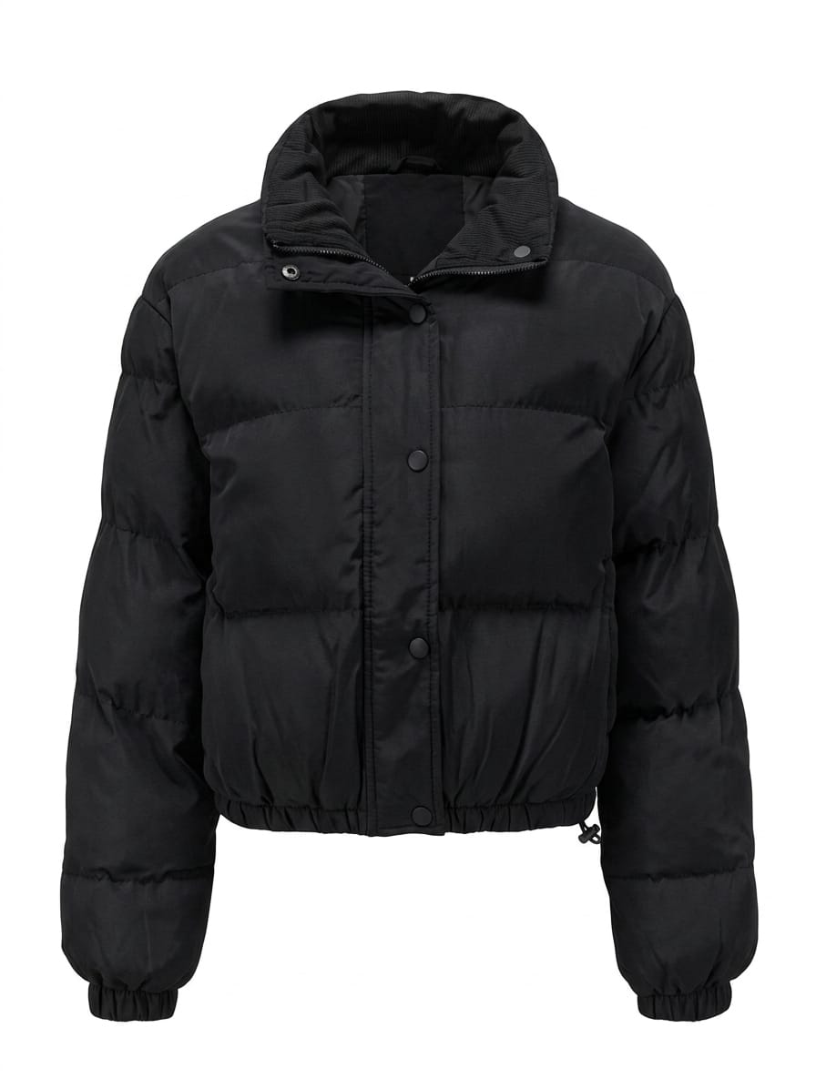 Women’s Cropped Puffer Winter Jacket