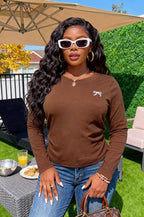Women’s Minimalist Long Sleeve Casual Top