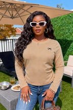 Women’s Minimalist Long Sleeve Casual Top