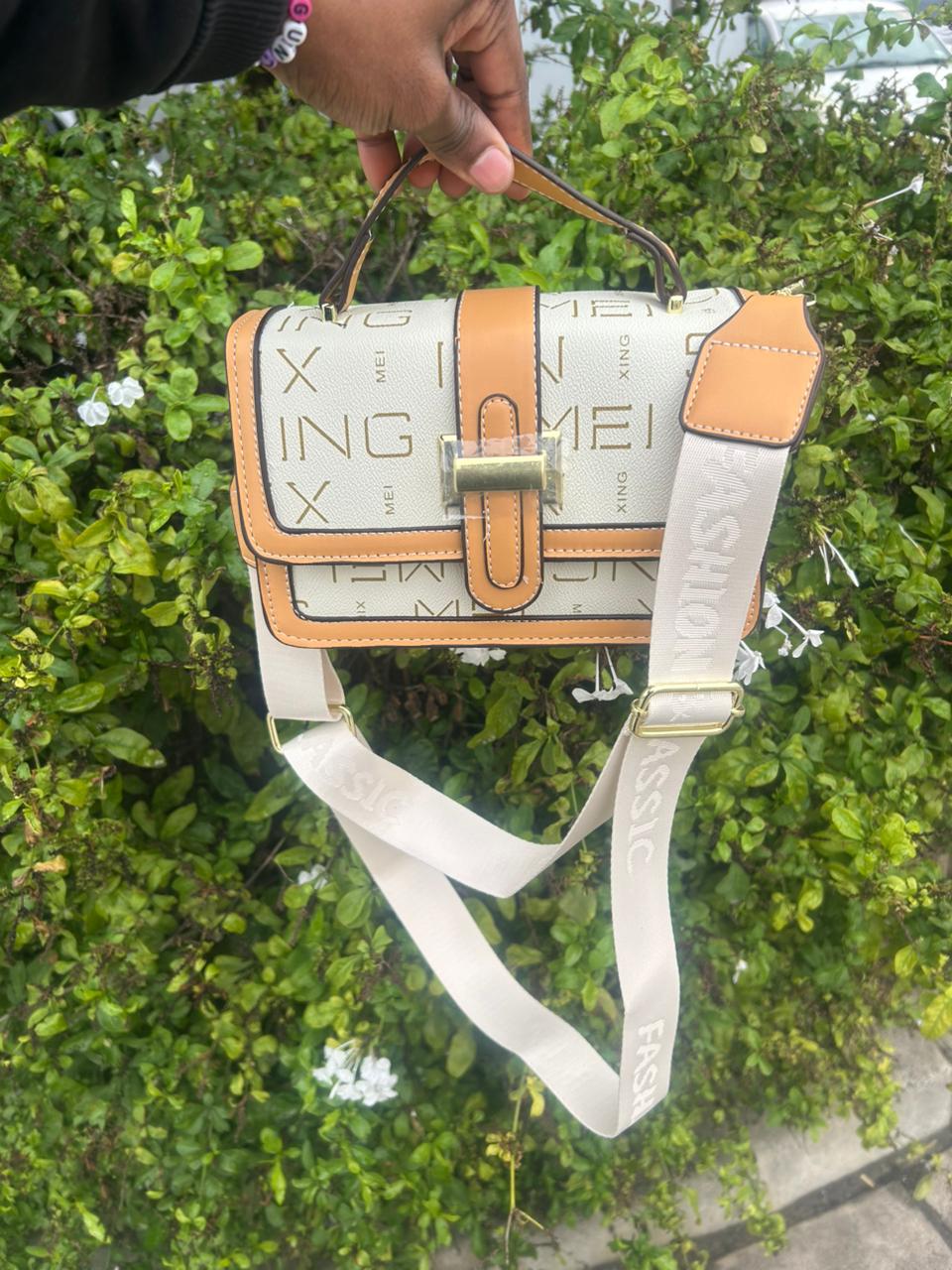Elegant Monogram Top Handle Crossbody Handbag