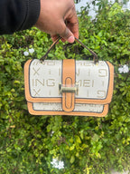 Elegant Monogram Top Handle Crossbody Handbag