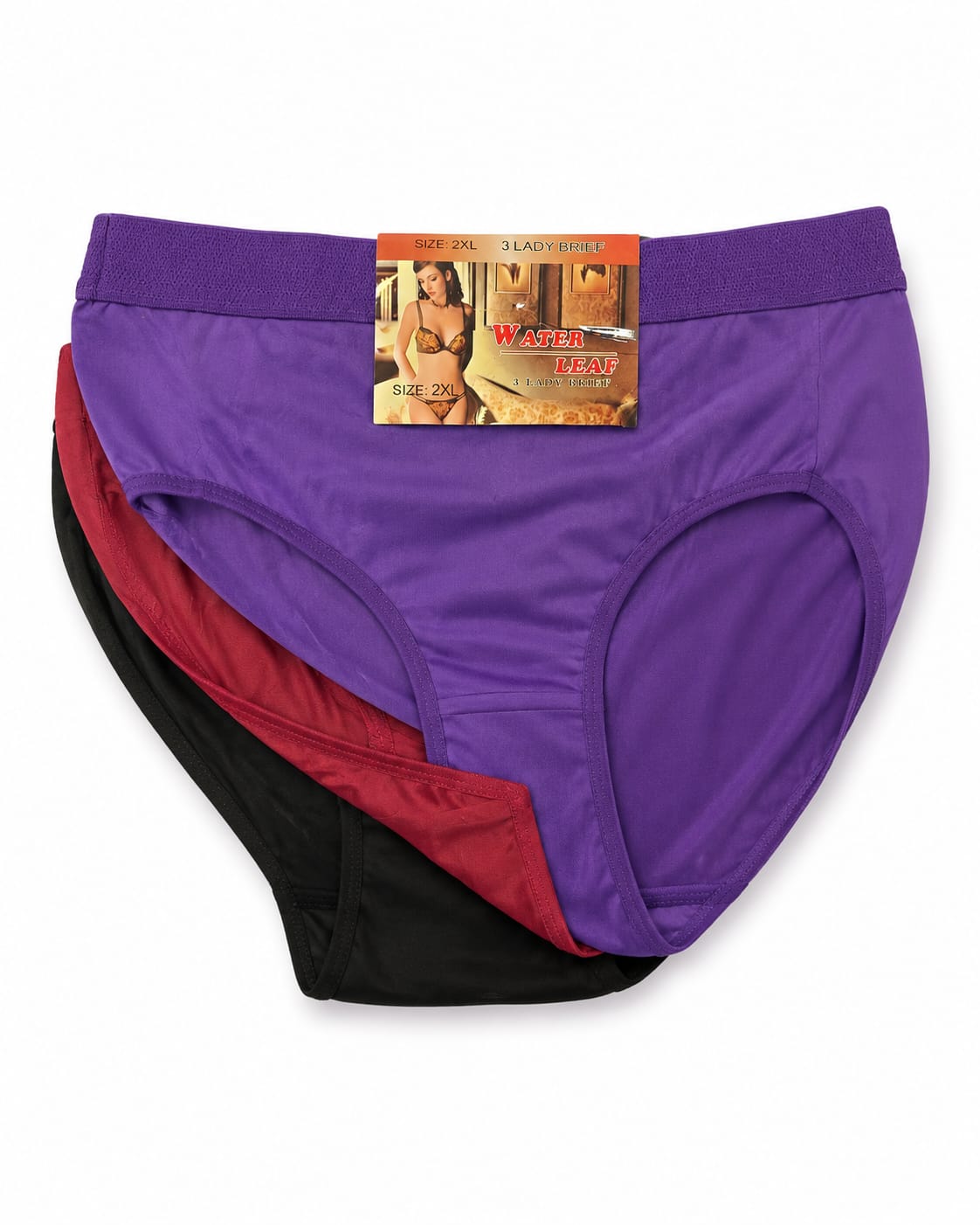Women’s High-Waisted 3-piece Brief Panties