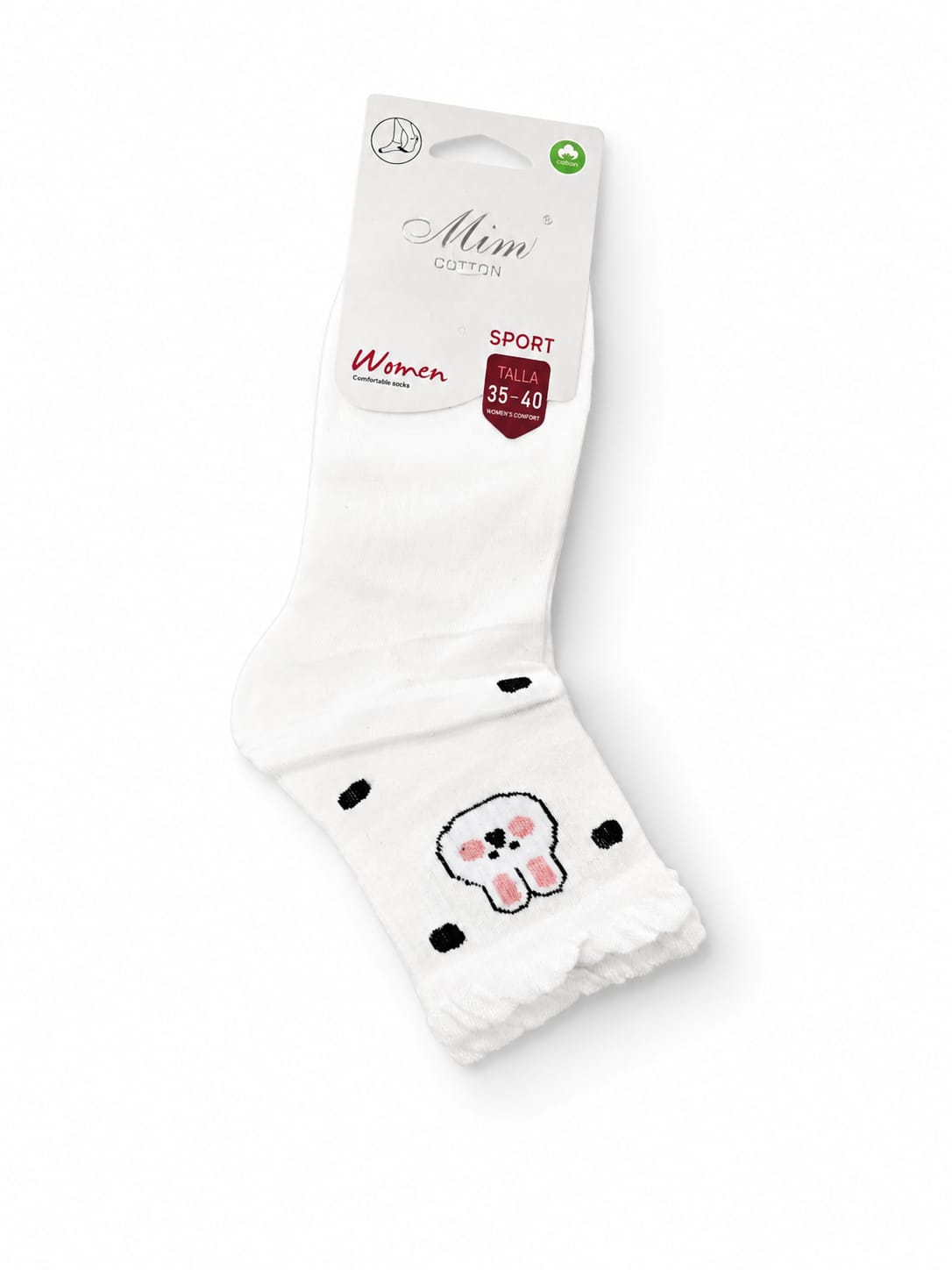 Frilled Bunny Character Crew Socks 2PC