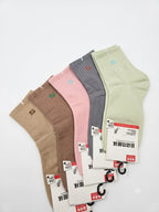 Colourful Simple Graphic Crew Socks 2PC