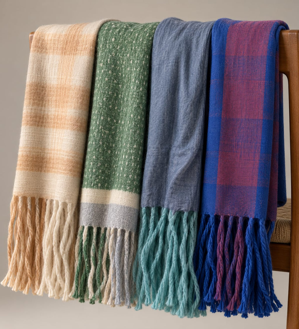 Colour Patterned Oversize Scarf