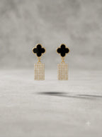 Minimalist Clover Dangle Earrings