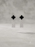 Minimalist Clover Dangle Earrings