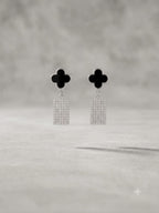 Minimalist Clover Dangle Earrings