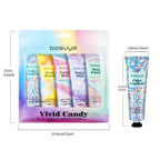 Bosuya Vivid Candy Perfumed Hand Cream 30ml - a set of 5 pieces