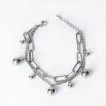 Women’s Layered Chain Ball Charm Bracelet