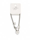 Women’s Love Heart Charm Chain Bracelet