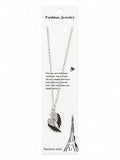 Women’s Rhinestone Angel Wings Pendant Necklace