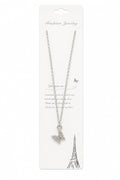 Women’s Rhinestone Butterfly Pendant Necklace