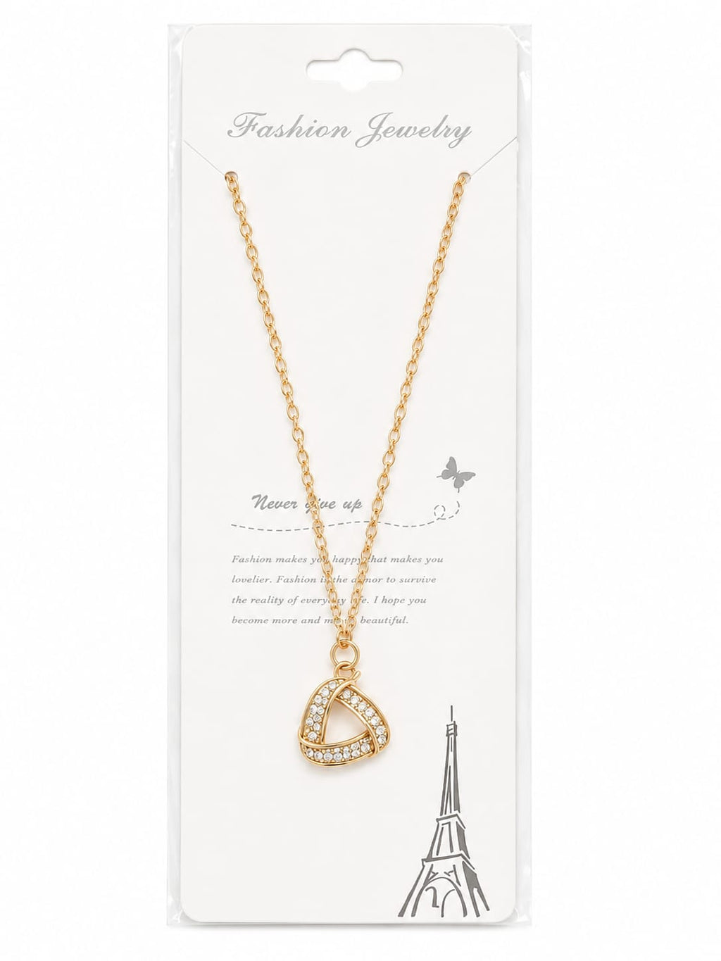 Women's Geometric Crystal Pendant Necklace