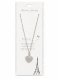 Women’s Rhinestone Heart Pendant Necklace