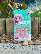 Cutesy Multicolour Designed Kids' Press On Nails