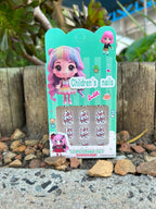 Cutesy Multicolour Designed Kids' Press On Nails