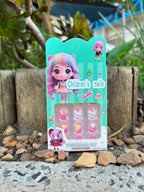 Cutesy Multicolour Designed Kids' Press On Nails