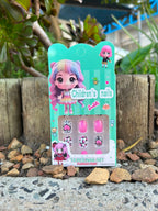 Cutesy Multicolour Designed Kids' Press On Nails
