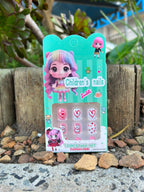 Cutesy Multicolour Designed Kids' Press On Nails