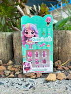 Cutesy Multicolour Designed Kids' Press On Nails