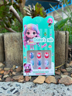 Cutesy Multicolour Designed Kids' Press On Nails