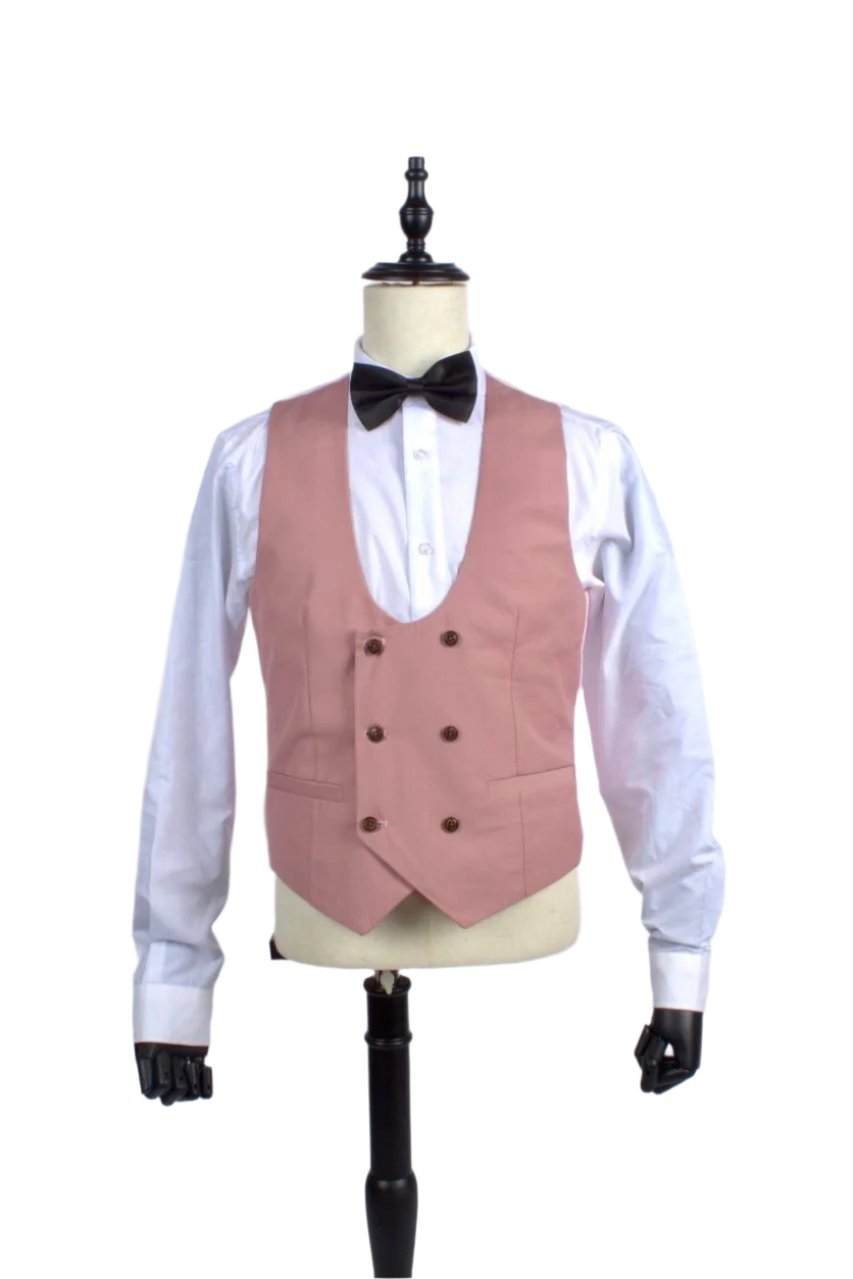 Rose Pink Three-Piece Suit | Stylish Men’s Formal Wear for Weddings & Special Events