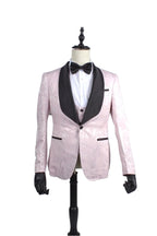 Elegant Pink Tuxedo 3pc Suit Set – Timeless Style with a Modern Touch