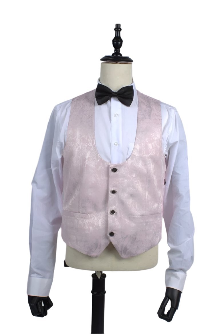 Elegant Pink Tuxedo 3pc Suit Set – Timeless Style with a Modern Touch