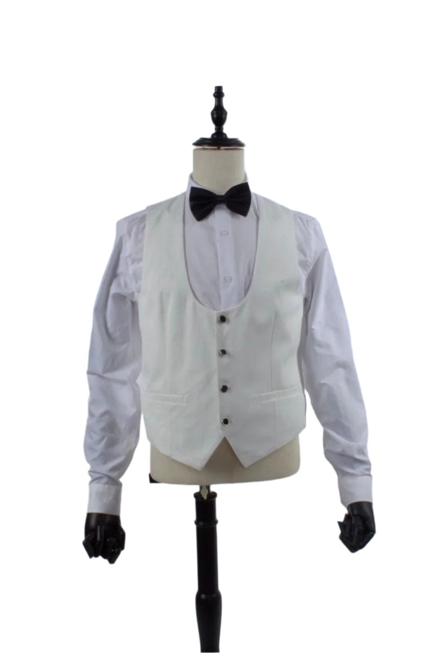 Elegant White Tuxedo 3Pcs Suit - Premium Men’s Formal Wear for Formal Events