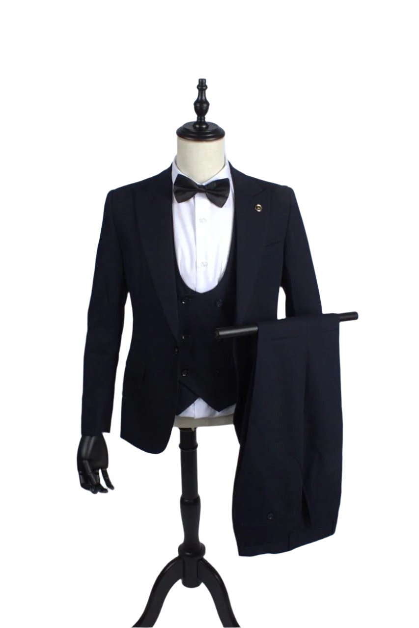 Men’s Fancy Three-Piece Suit Set | Elegant Attire for Special Events