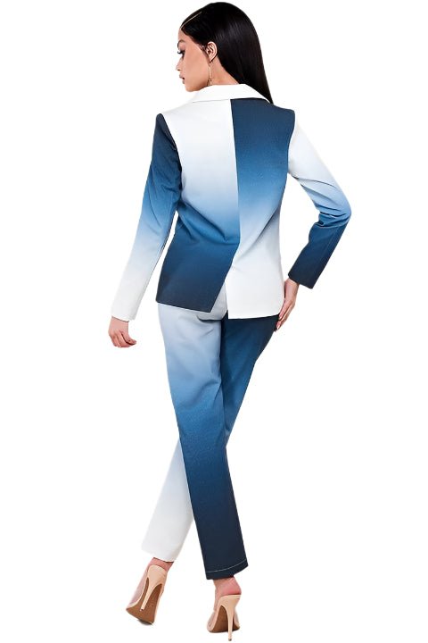 Casual Fashion Ombre Pantsuits – Stylish Two-Piece Set for Women