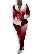 Casual Fashion Ombre Pantsuits – Stylish Two-Piece Set for Women