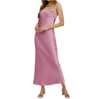 Glamorous Satin Bodycon Dress – Luxe Shine & Flattering Fit