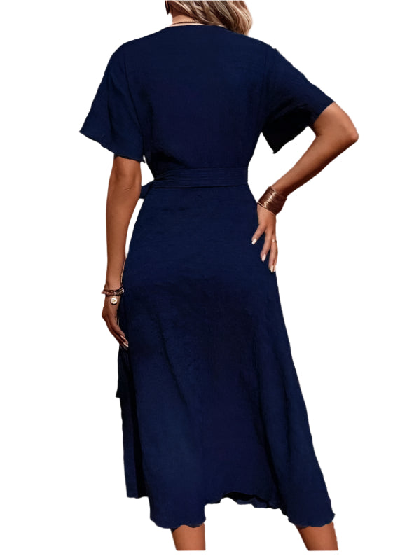 Flattering Side Knot Wrap Dress | Elegant & Timeless Style