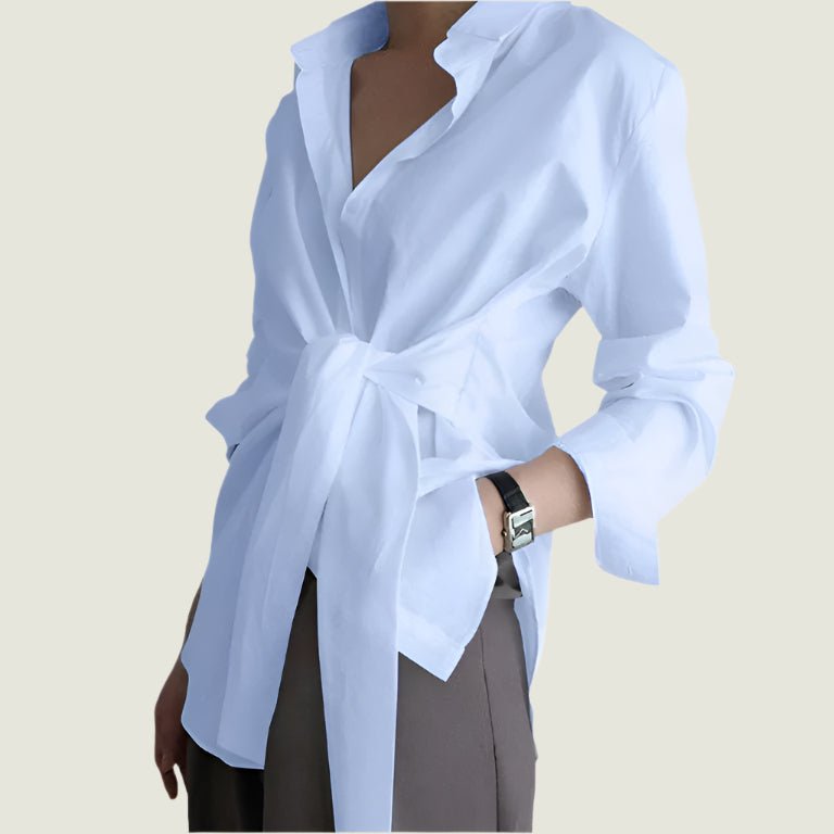 Effortless Style Tie-Waist Blouse – Chic, Comfortable & Flattering
