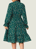 Floral Smocked Waist Midi Dress