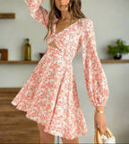 Floral Cutout Mini Dress - Chic & Feminine Look