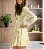 Floral Cutout Mini Dress - Chic & Feminine Look