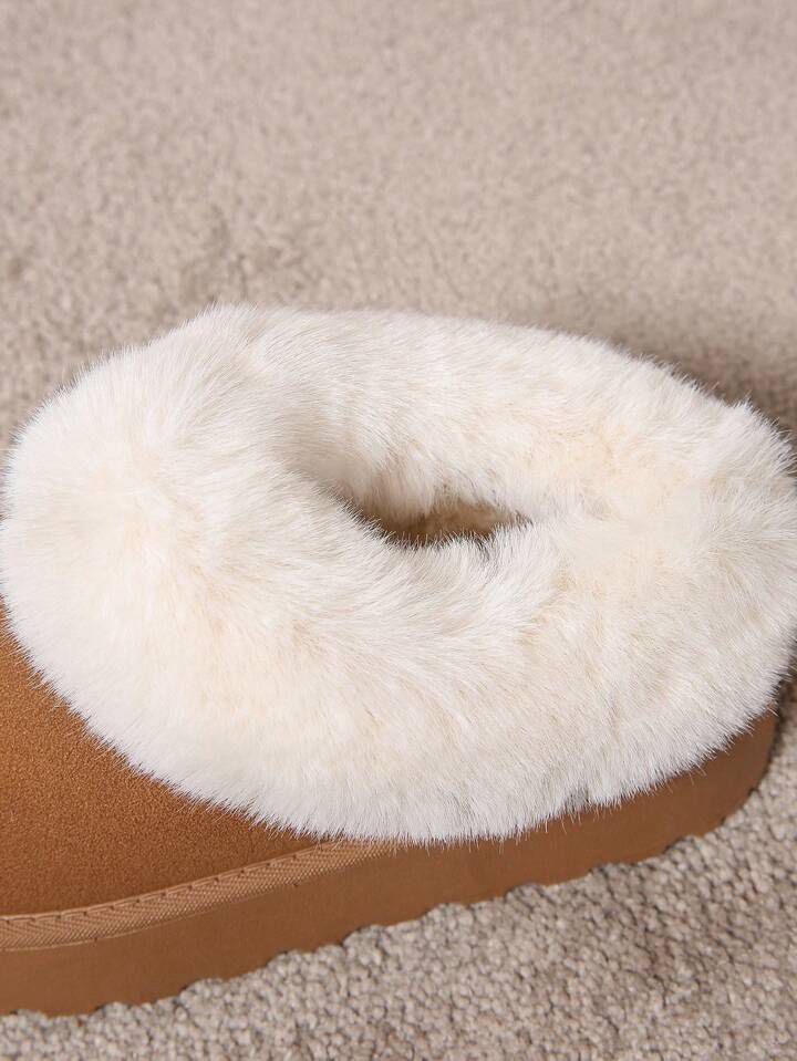 Cozy Faux Fur Platform Slippers – Luxe Winter Comfort with Stylish Height