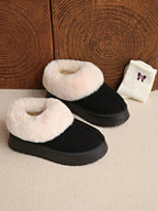 Cozy Faux Fur Platform Slippers