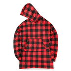 Oversized Hoodie Flannel Sleepwear