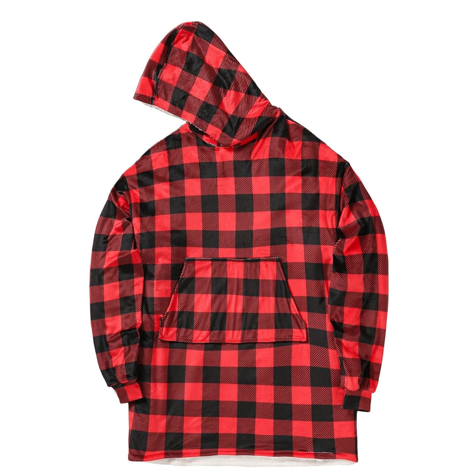 Oversized Hoodie Flannel Sleepwear