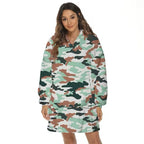 Oversized Hoodie Flannel Sleepwear