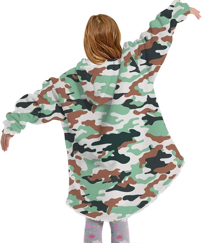 Oversized Hoodie Flannel Sleepwear