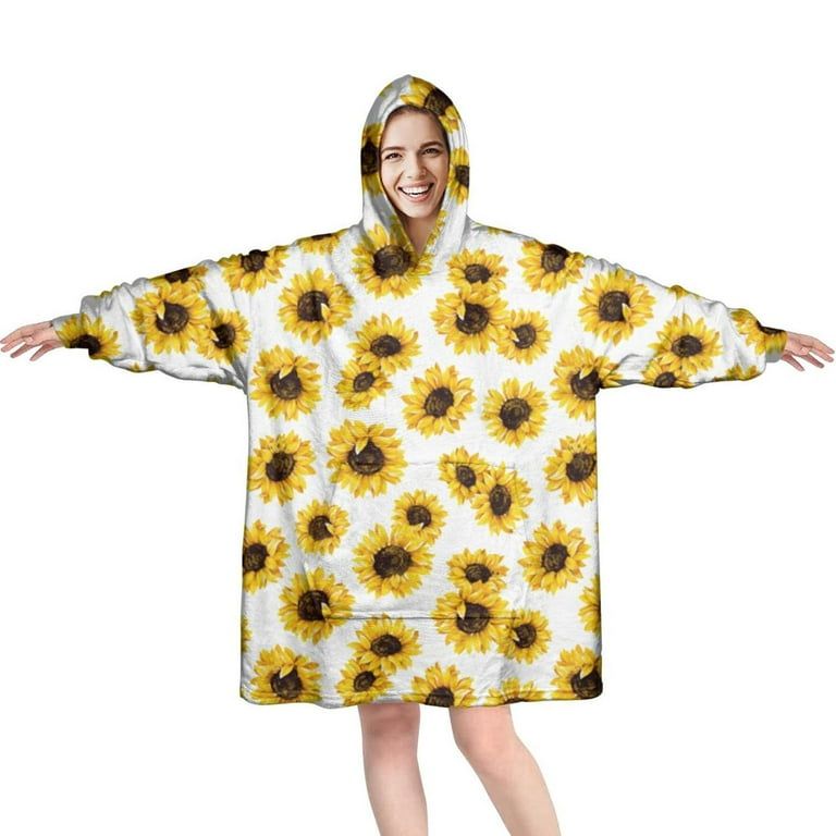 Oversized Hoodie Flannel Sleepwear