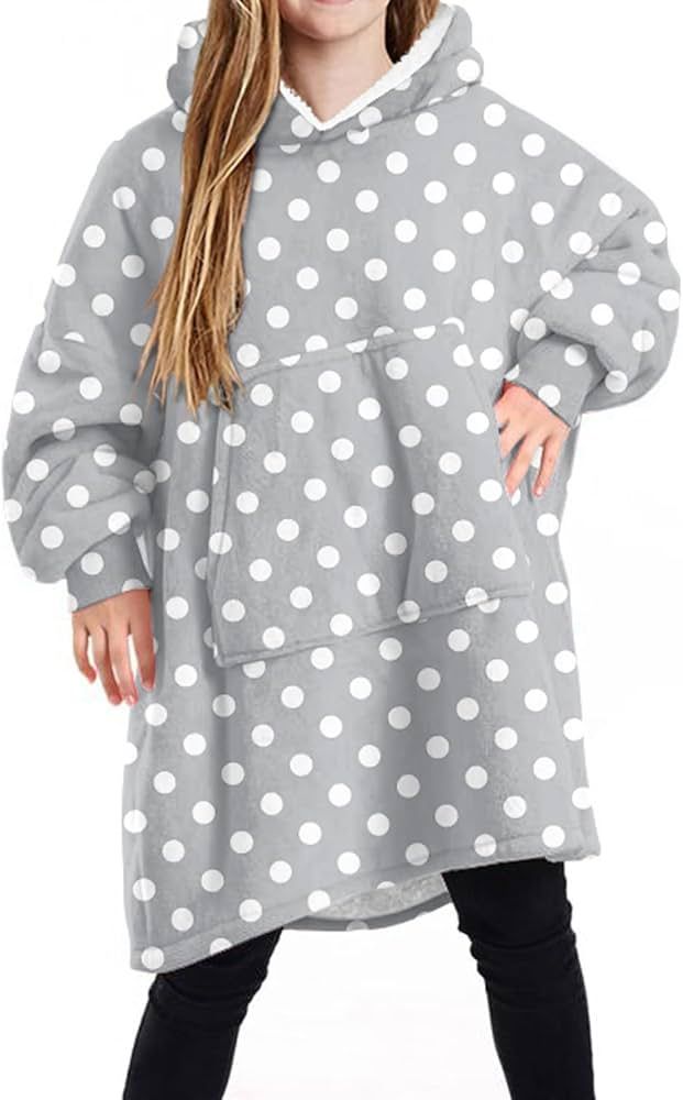 Oversized Hoodie Flannel Sleepwear