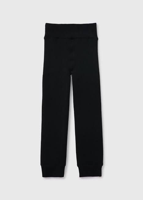 Black High-Waisted Thermal Leggings